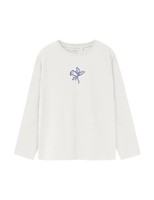 MäDchen Top Name It Nkfolga Nreg, Cloud Dancer, 122/128 Cm, Shirt, Oberteil