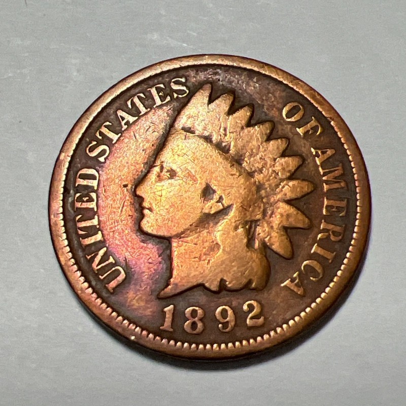 1892 Indian Head Cent.  