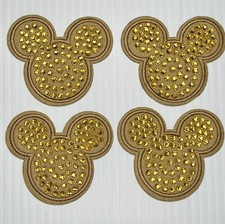 Disney Bling Embriodered Patch Iron on Patch Bedazzled Mickey Appliqu