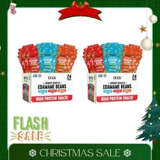 48P The Only Bean Crunchy Roasted Edamame - Healthy Snacks for Adults and Kids