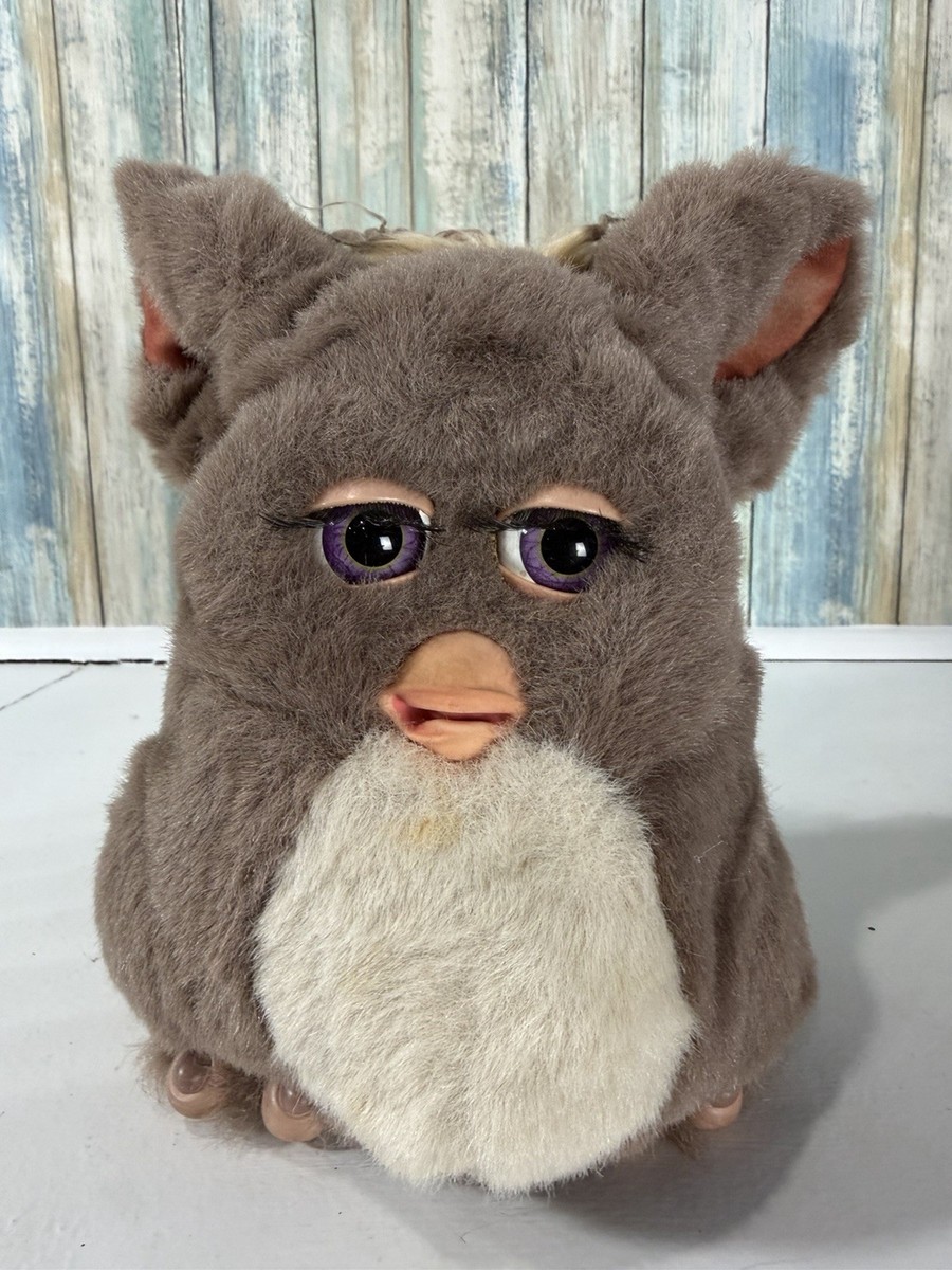 EXTREMELY RARE! 2005 coffee furby With Purple Eyes ! Possible