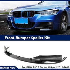Front Bumper Spoiler Splitter Lip For 2012-2018 BMW F30 3 Series M Sport