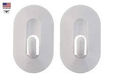 Plastic Magnetic Mount 2-1/2" Utility Storage Hook 2 pack, White