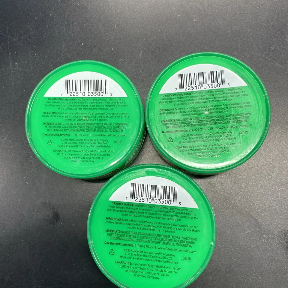 Crema de manos de trabajo 3 unidades O'Keeffe's - 3,4 OZ Ea Foto 2 de 2