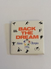 Atlanta Olympics 1996 Back The Dream Pin Back Button P161