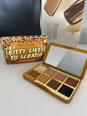 #ad Too Faced Kitty Likes To Scratch On The Fly Eye Shadow Palette 8 Shades NWB $16.99