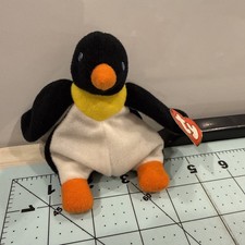 Vintage ty Teenie Beanie Babies Waddle the penguin 1993 with tag EUC
