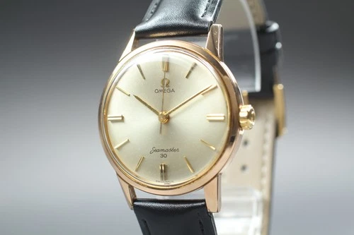 Near MINT Vintage 1963 OMEGA Seamaster 30 Cal.286 Hand Winding Silver 35mm Men