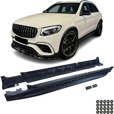 Alu Trittbretter Tritt Black Edition Schwarz OE Optik f&uuml;r Mercedes GLC X253 15-