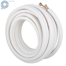 White 1/4" - 3/8" Dia. Install Kit For Mini Split Heat Pump Systems 50 Ft US