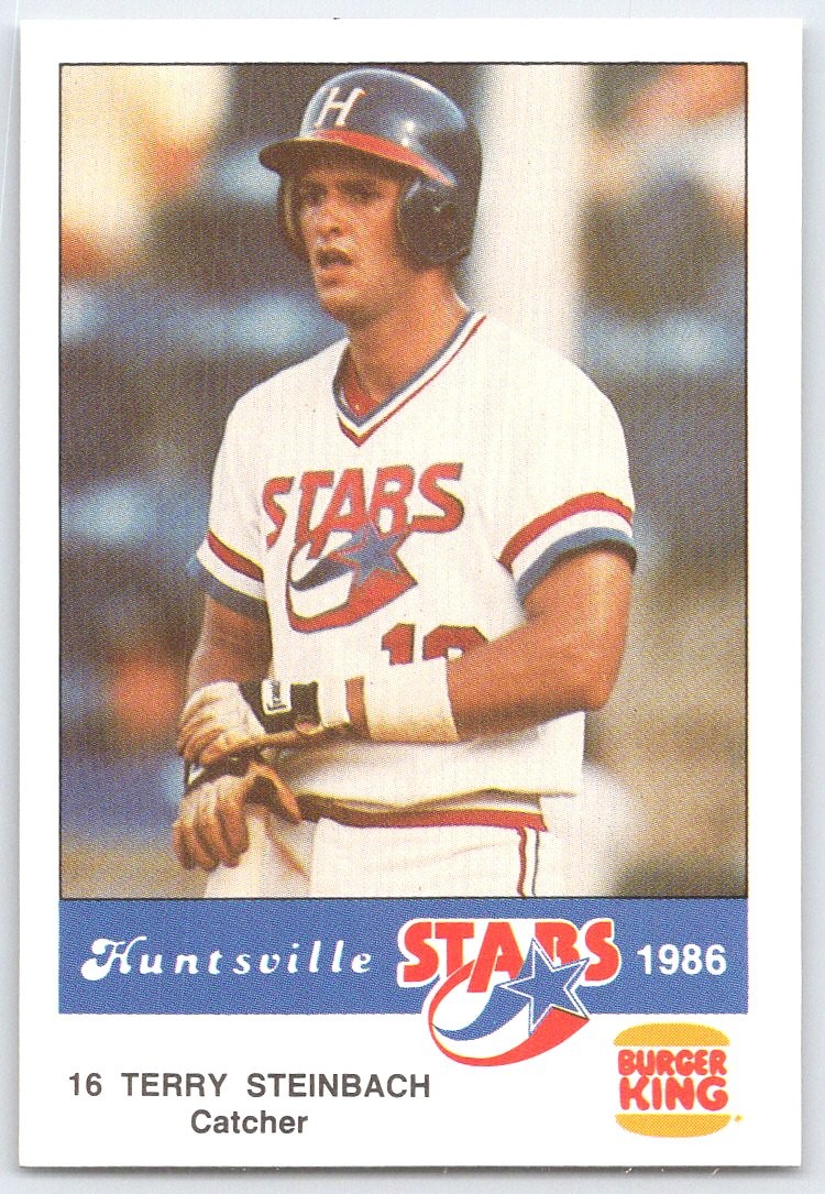 1986 Burger King Huntsville Stars #NNO Terry Steinbach Huntsville Stars