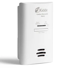 Kidde Carbon Monoxide Detector, Plug in Wall with AA Battery Backup, Test-Hush