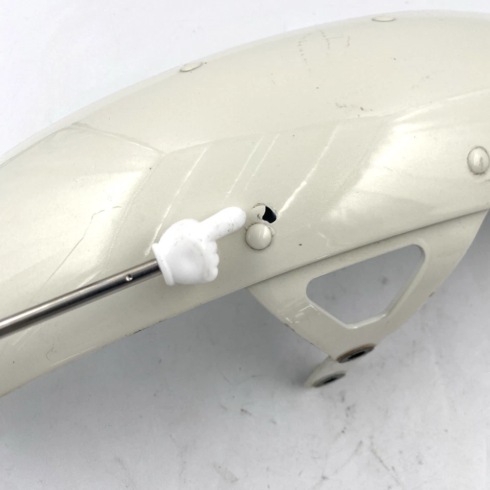 Guardabarros delantero blanco perla 06-24 Dyna Softail Street Bob OEM Harley 60139-06B Foto 2 de 4