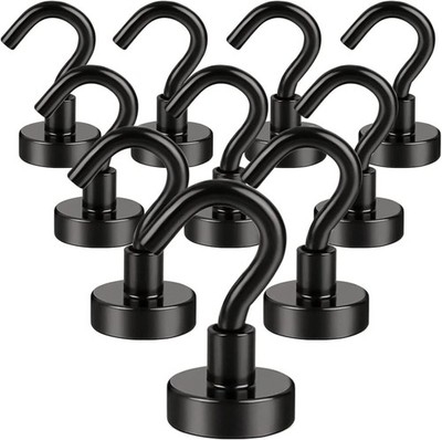 Magnetic Hooks, 30Lbs Facilitate Hook Neodymium Magnet Hooks with Nickel Coating