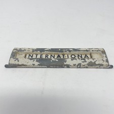 Rare Vintage Metal International Harvester Truck Nameplate Emblem Logo Decal Rare Vintage Metal International Harvester Truck Nameplate Emblem Logo Decal