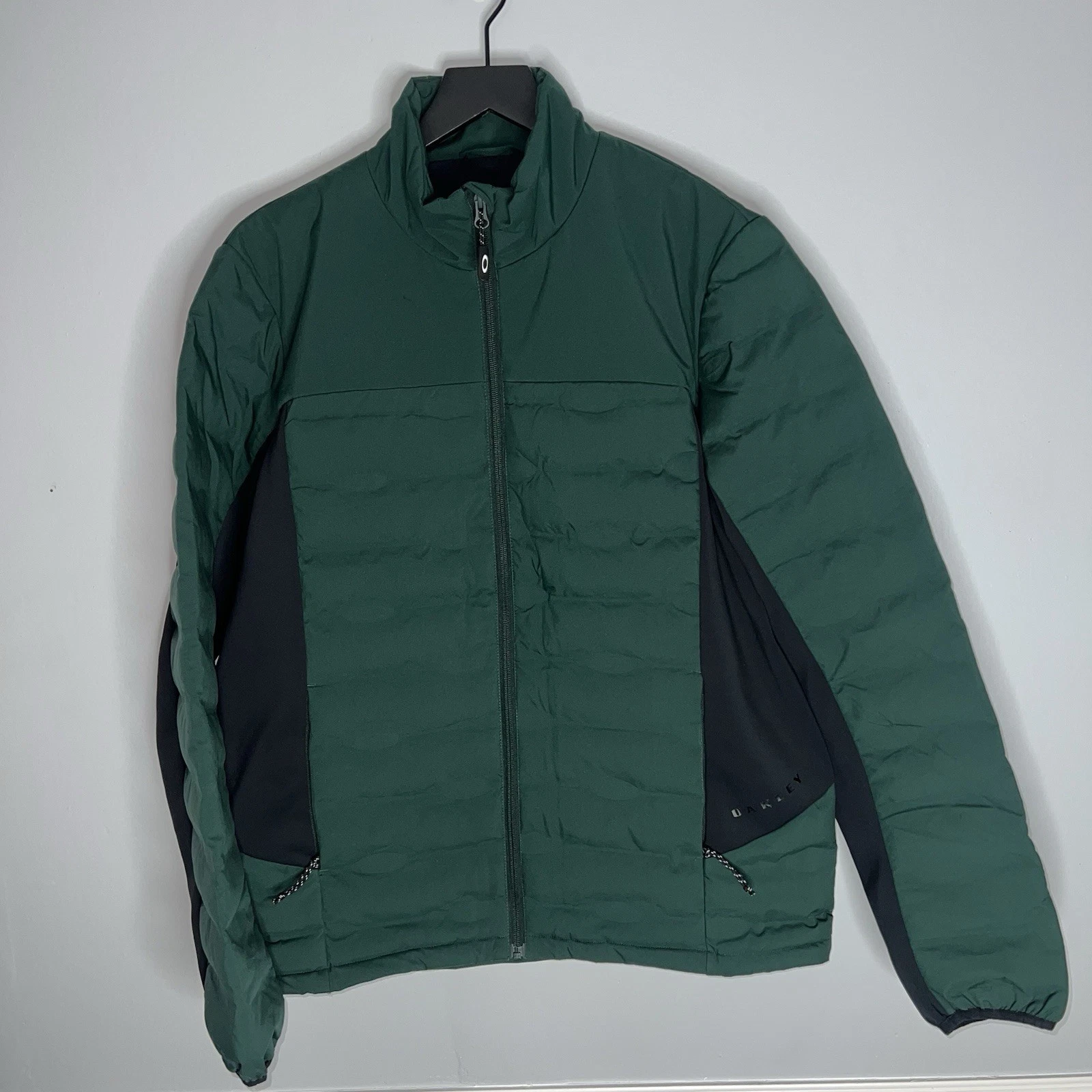 Oakley Eclipse RC Quilted Puffer Jacket Mens Large Green Thermore Insulated