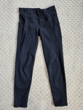 Athleta Girl Fleece-Lined Altitude Edge Stash Leggings w/Pockets, Black XXL 16 