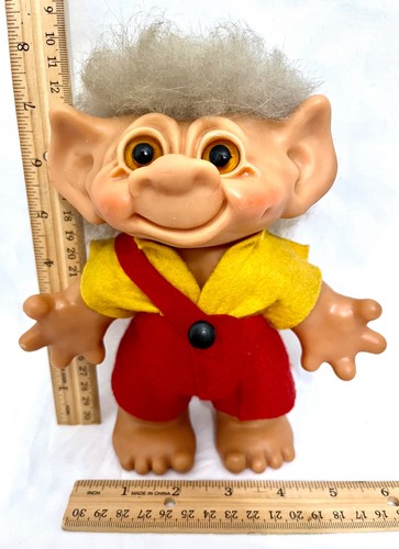 260163 Toy THOMAS DAM DANMARK Vintage Troll Doll Figure 7" - 8" 1961 Denmark