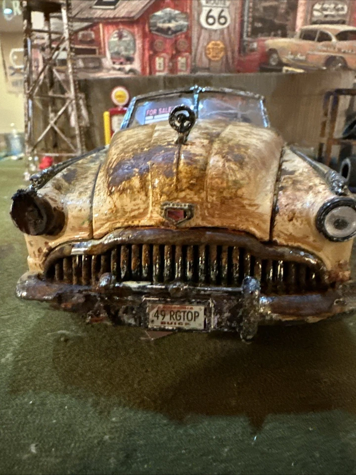 1949 Buick Convertible - Barn Find Cars - 1:18 DIECAST - Weathered - Image 2 of 4