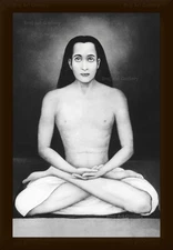 Mahavatar Kriya Babaji B&W Photo Wall Painting Framed