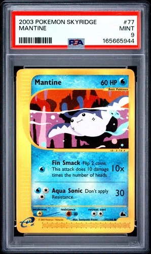 Pokemon Mantine Skyridge 77/144 PSA 9 Mint