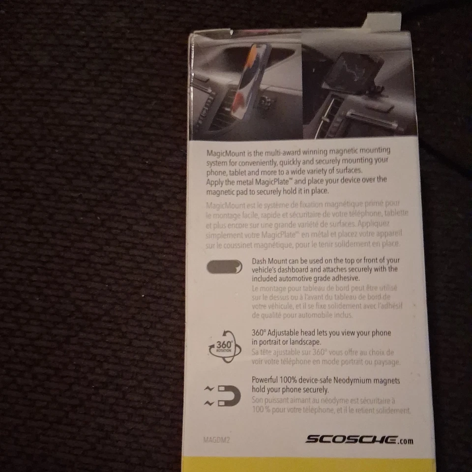 Montaje magnético para tablero Scosche MagicMount Pro - negro/plateado Foto 2 de 2