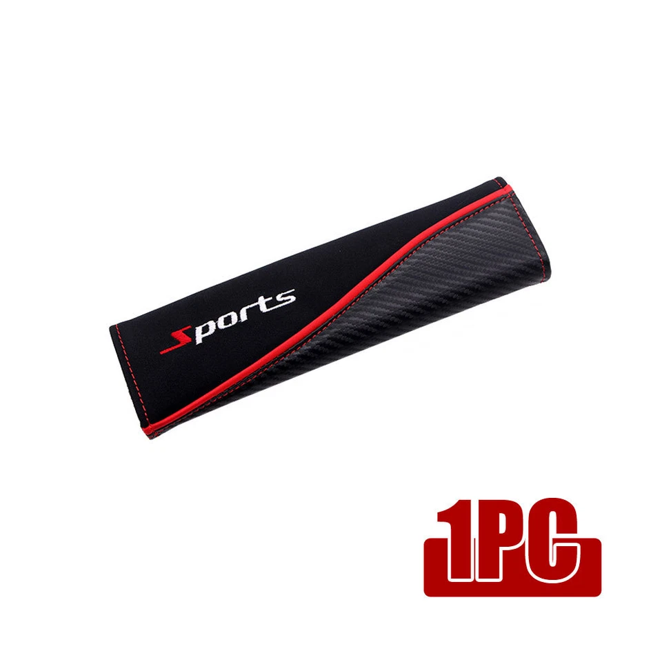 2x Cubierta de cinturón de seguridad para automóvil Correa para el hombro Cojín Almohadilla Arnés Cubierta protectora Foto 2 de 4