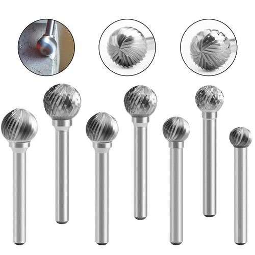 Tungsten Carbide Rotary Burr Bit Set 1/4" Cutting Carving Burrs for Dremel Tool - Picture 1 of 17