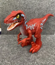 Zuru Robo Alive Robotic Rampaging Red Raptor Dinosaur Kids 3y+ Toy (Working)