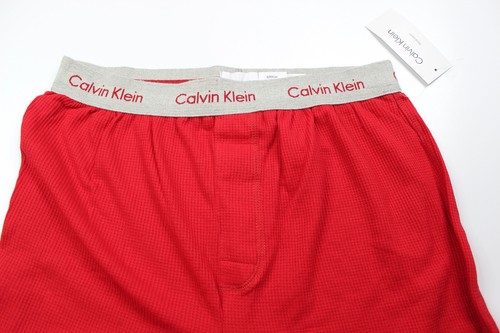 Calvin Klein CK men RED Thermal Waffle Lounge jogger sleep pants size S - 第 3/4 張圖片