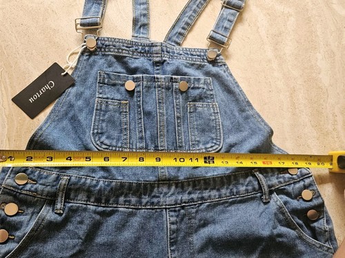 NWT Chartou Women's Size Large Denim Jean Overalls - Picture 20 of 24