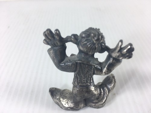 Estatuilla miniatura de peltre circo payaso en botas de vaquero estatuilla - Imagen 4 de 12