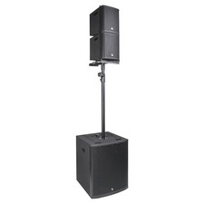 Sound Town Line Array Set, One 15" Sub, Two Speakers, Stand ZETHUS-M115SM3X2