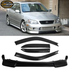 Fits 01-05 Lexus Is300 4Dr IK Front Bumper Lip Spoiler PU + Sun Window Visor