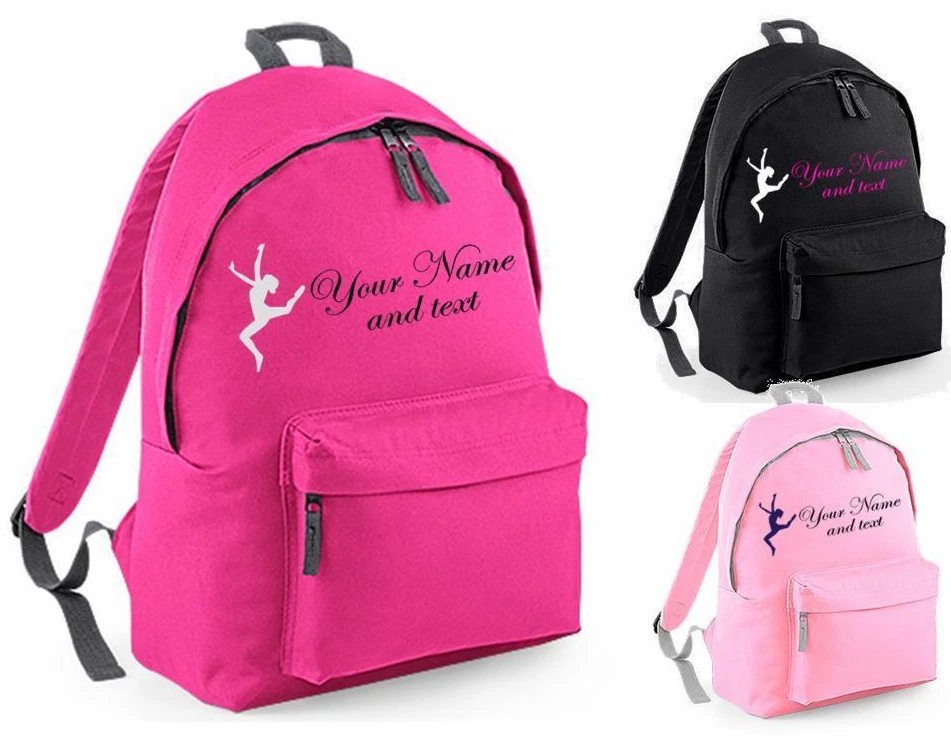 BAGBASE DANCE BAG RUCKSACK BACKPACK SCHOOL BAG GYM BALLET GYMNASTICS PERSONALISED NAME