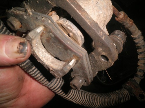 1996 Explorer Polaris 300 4x4 left front brake caliper n hose - Picture 3 of 3