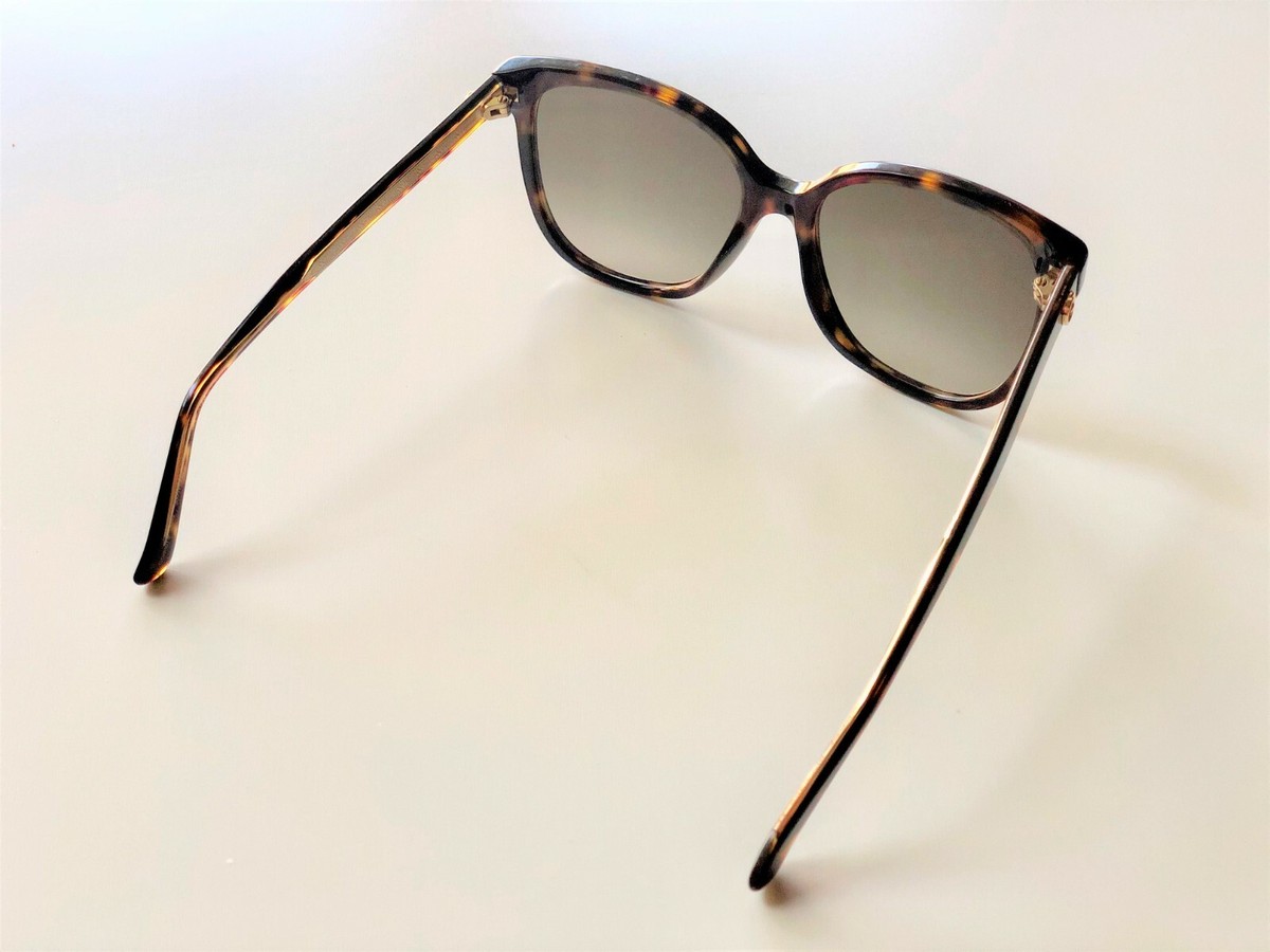 Authentic GUCCI GG0507S 55mm Square Sunglasses (HAVANA 