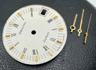 Zenith Captain Original Ersatzteile: 23,5mm Zifferblatt; vergoldete Zeiger