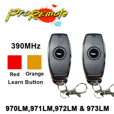 1/2PC 971LM Chamberlain LiftMaster Garage Door Opener Mini Remote Control 390MHZ