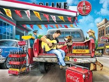 MasterPieces Coca-Cola - A Refreshing Pit Stop 300 Piece Jigsaw Puzzle By Dan H