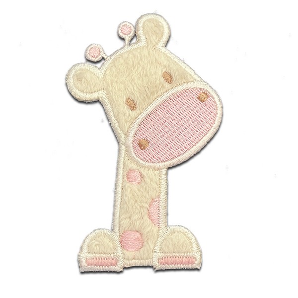 Giraffe Kopf Tier - AufnäHer, BüGelbild, AufbüGler, Patches, GrößE: 7,5 X 4,3 Cm-image