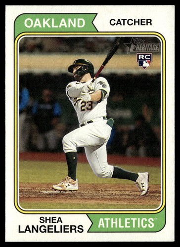 2023 Topps Heritage #190 Shea Langeliers | Baseball Card