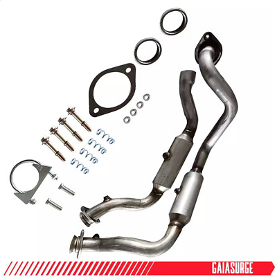2pcs Catalytic Converter Stainless Steel For Ford F-250 Super Duty 6.2L