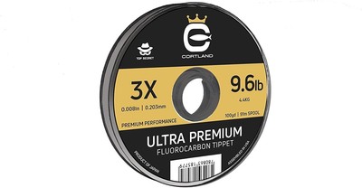 Cortland Ultra Premium Fluorocarbon Tippet 100yd 3X 9.6lb Gold - 645424