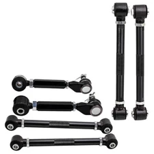 6x Adjustable Rear Camber Control Arms Upper & Lower for Honda Accord 2003-2007
