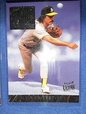 1993 Ultra Dennis Eckersley Career Highlights Oakland Athletics # 9 MVP HOF MLB