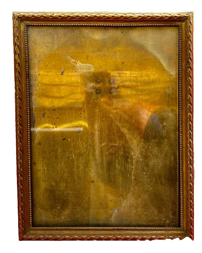 cadre porte photo ancien  bronze - laiton  napoléon III - N°14 - taille XXL - Photo 3/4