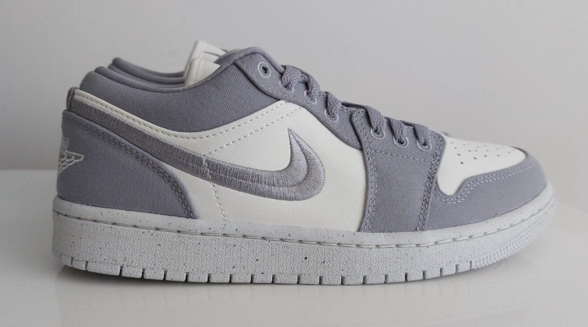 Nike Air Jordan 1 Low SE Light Steel Grey White Sail DV0426-012 size 8 WMNS