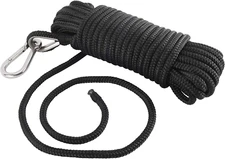 Dasmarine 50 Ft Anchor Line,Double Braided Nylon Anchor Rope with Stainless 