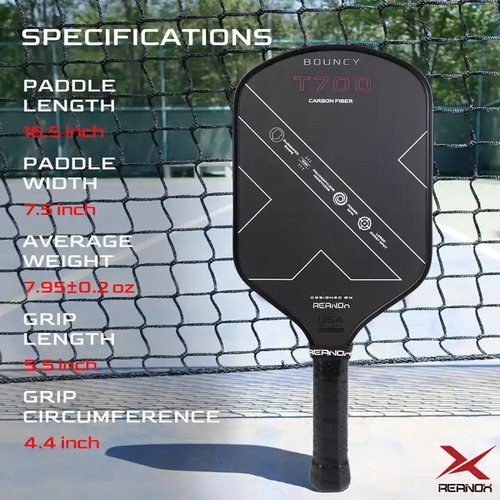 Clearance - Reanox T700 Raw Carbon Fiber Pickleball Paddle - Picture 3 of 5